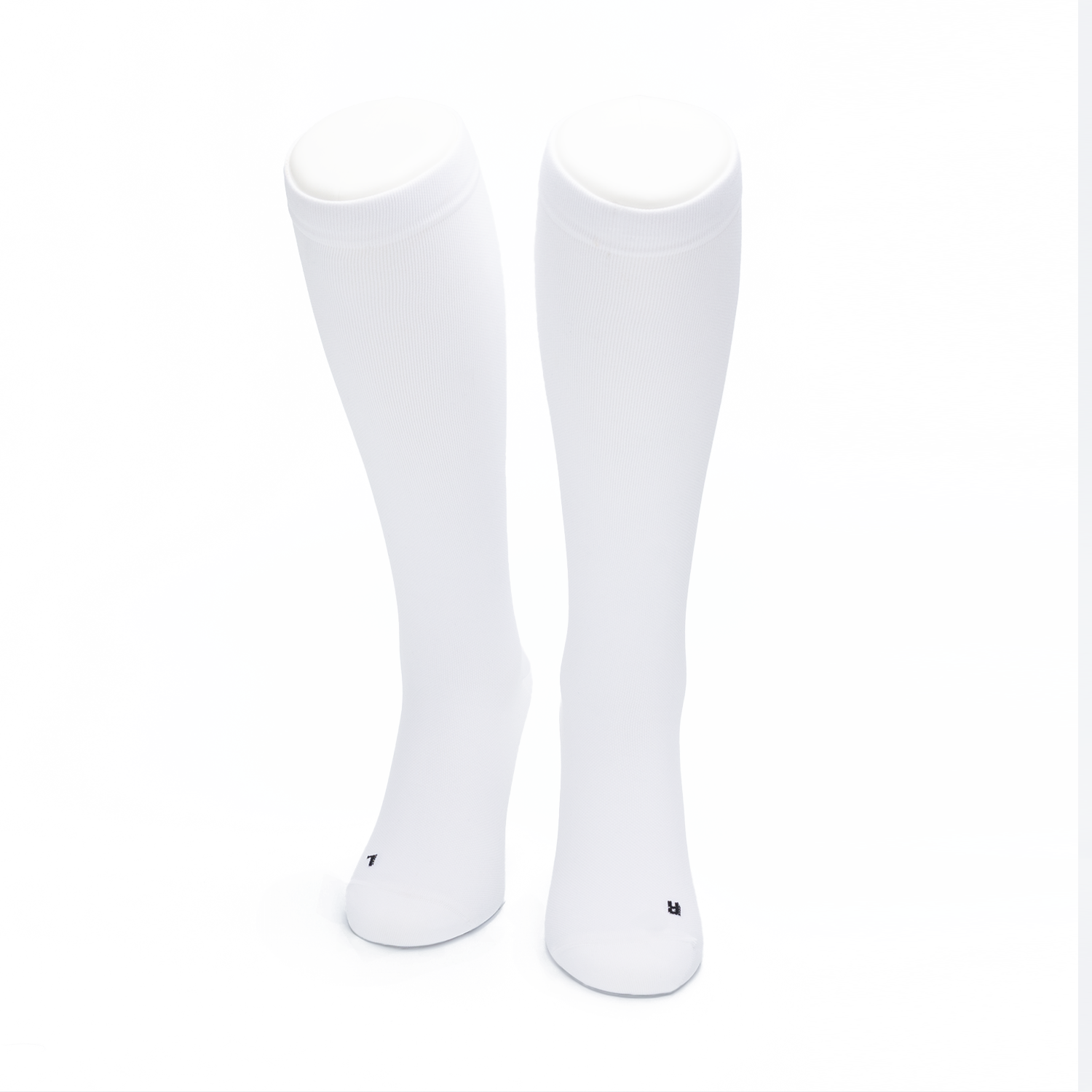 Compresssie sokken wit kniehoogte 1