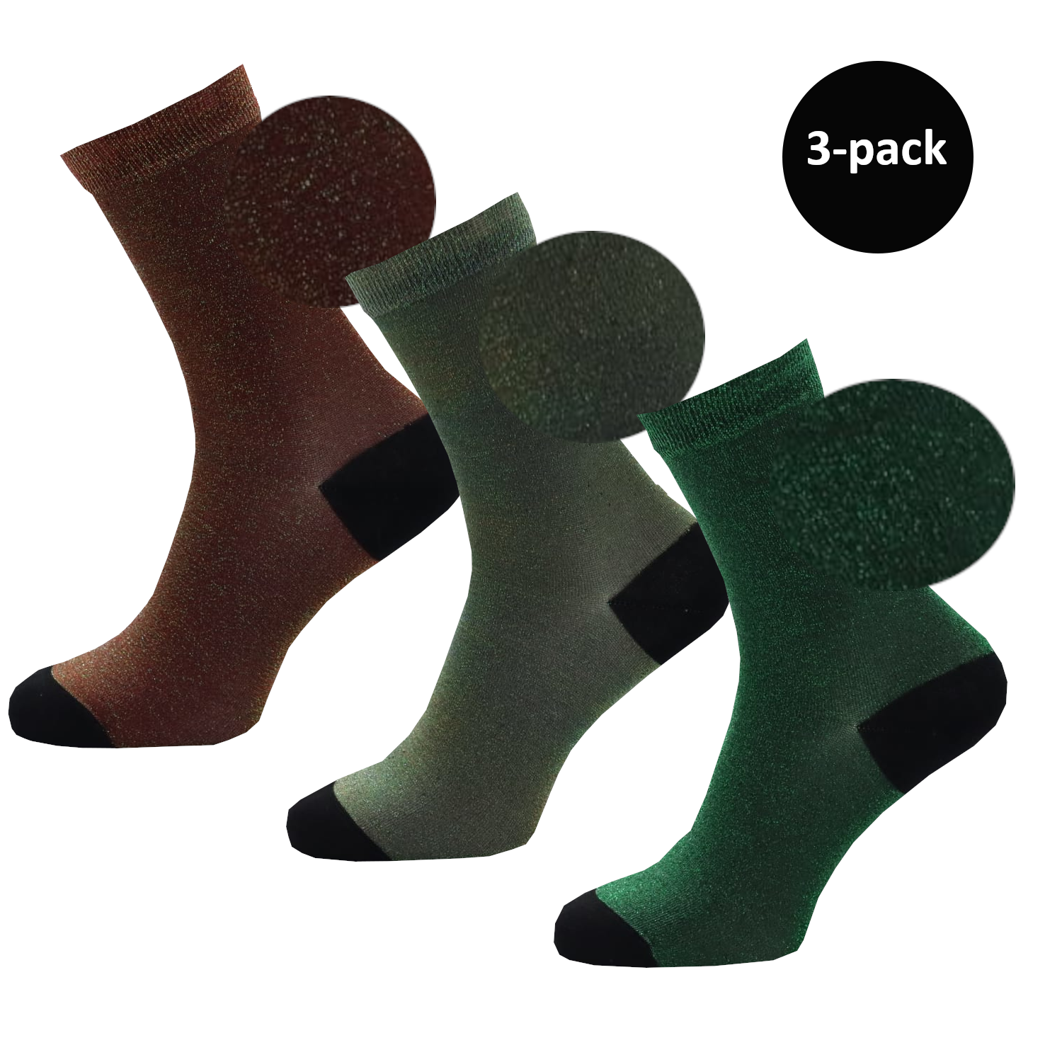 Glitter_KaramelGoud_ZeeGroen_Groen-3pack met bol
