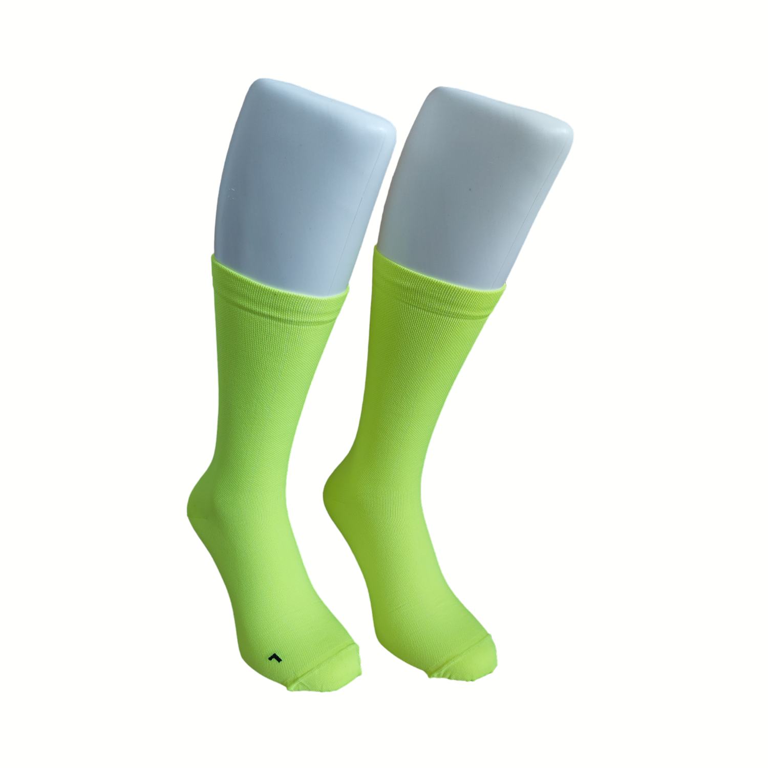 Compresssie sokken fluor geel kuithoogte 1