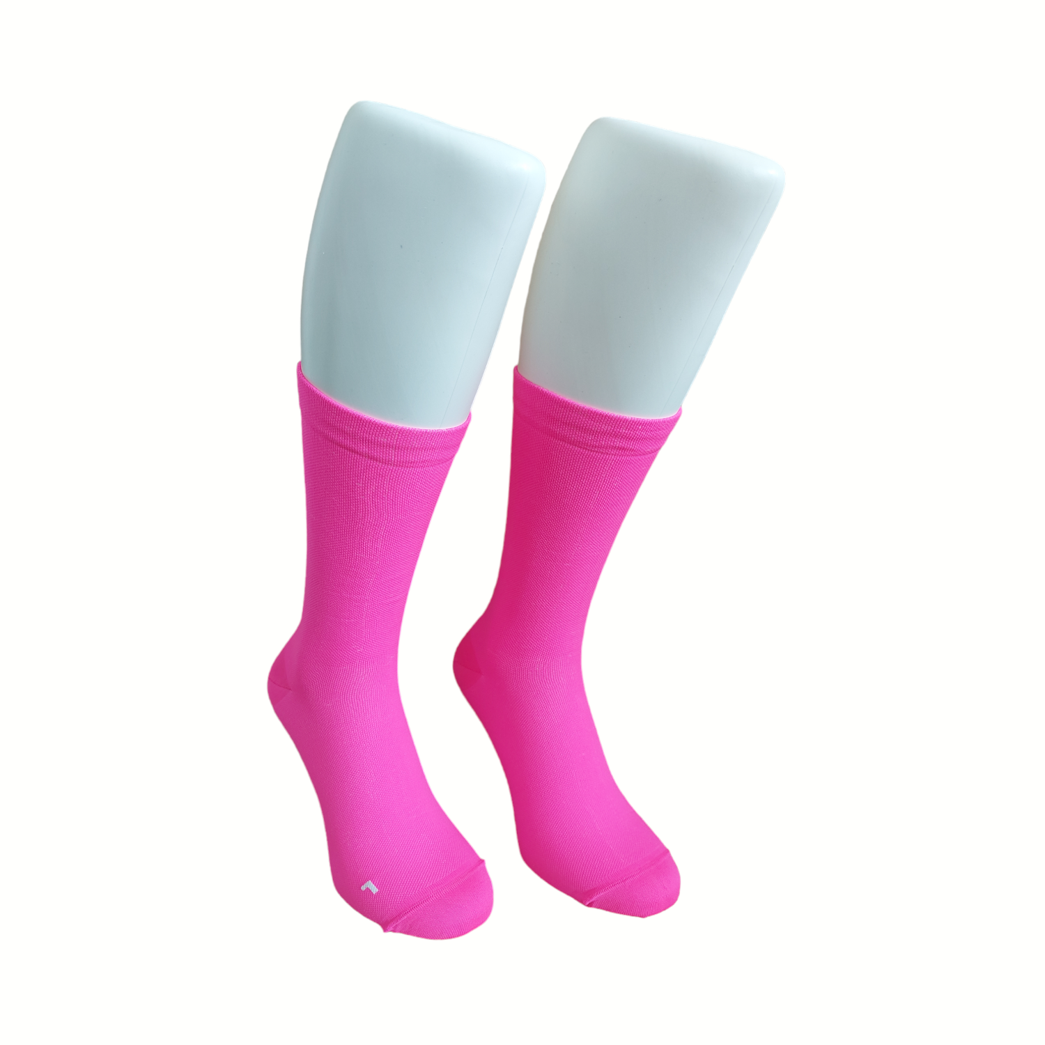 Compresssie sokken fluor roze kuithoogte 1