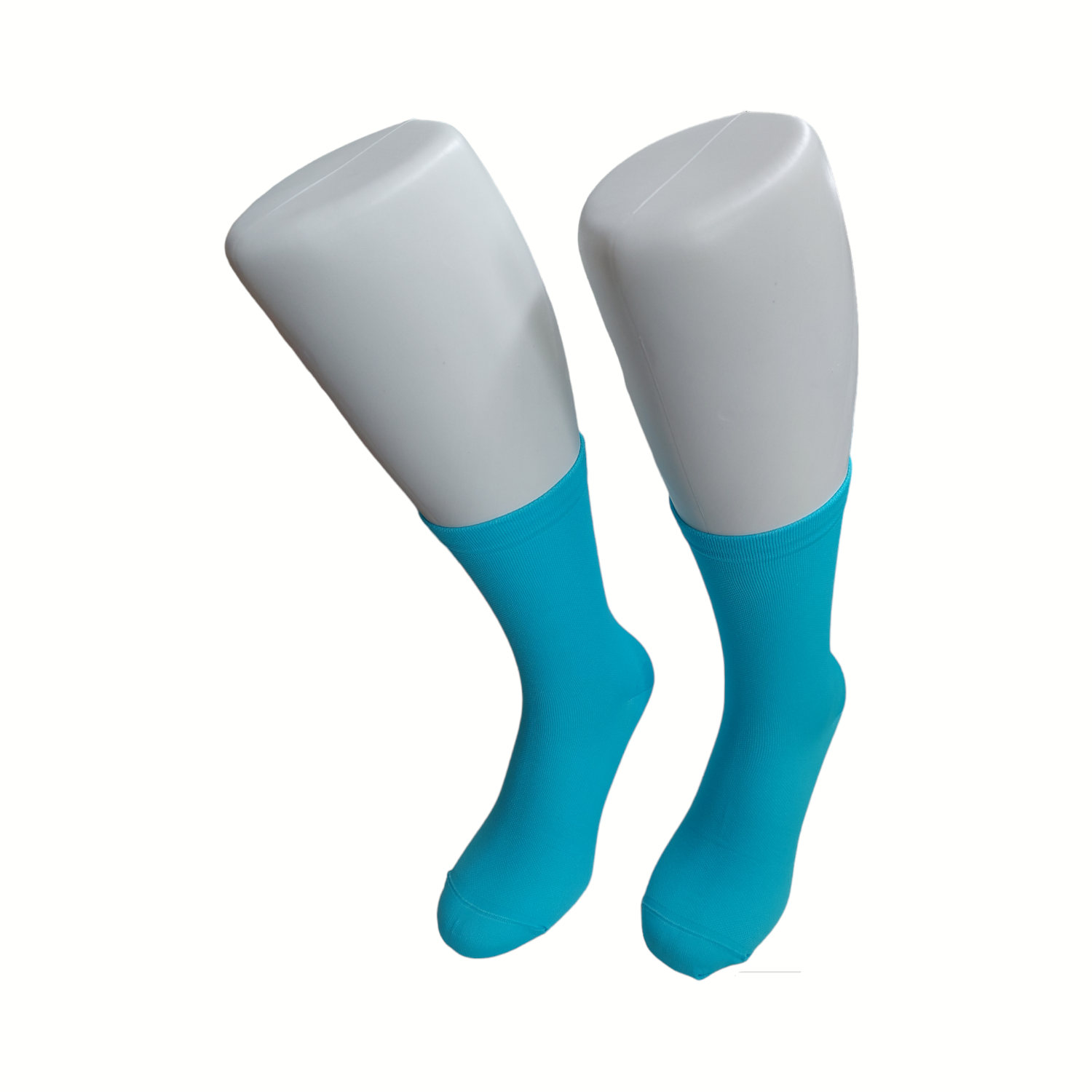 Compressie sokken Fluor blauw kuithoogte 1