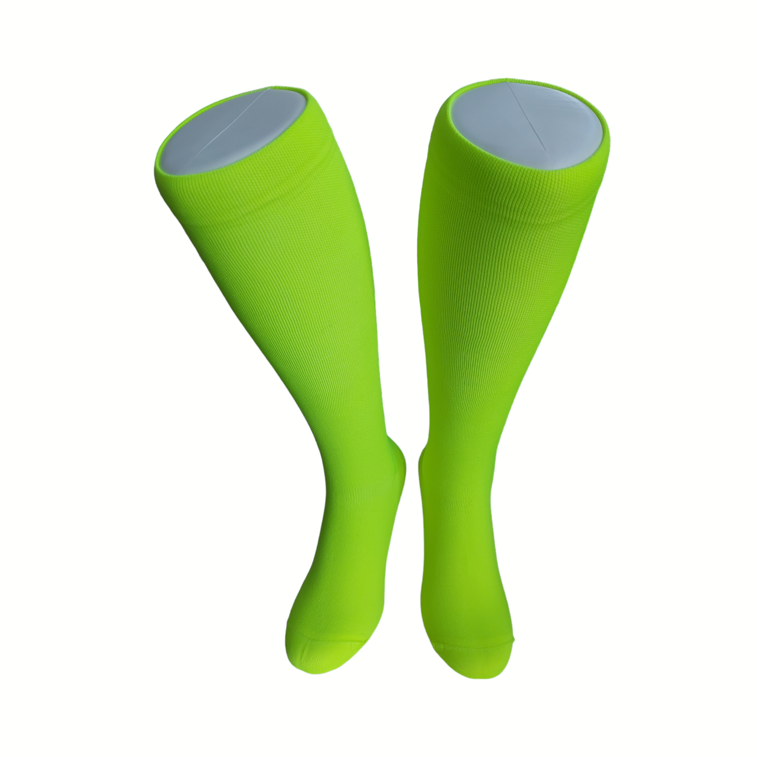 Compressie sokken Fluor geel kniehoogte 1